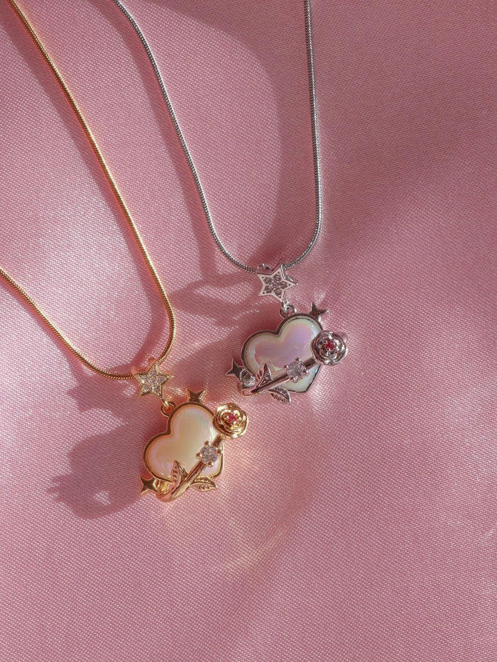 Flower of Love Steel Necklace