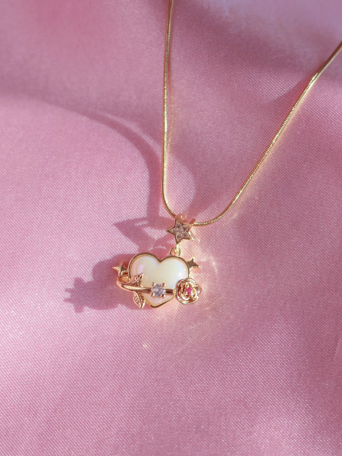 Flower of Love Steel Necklace