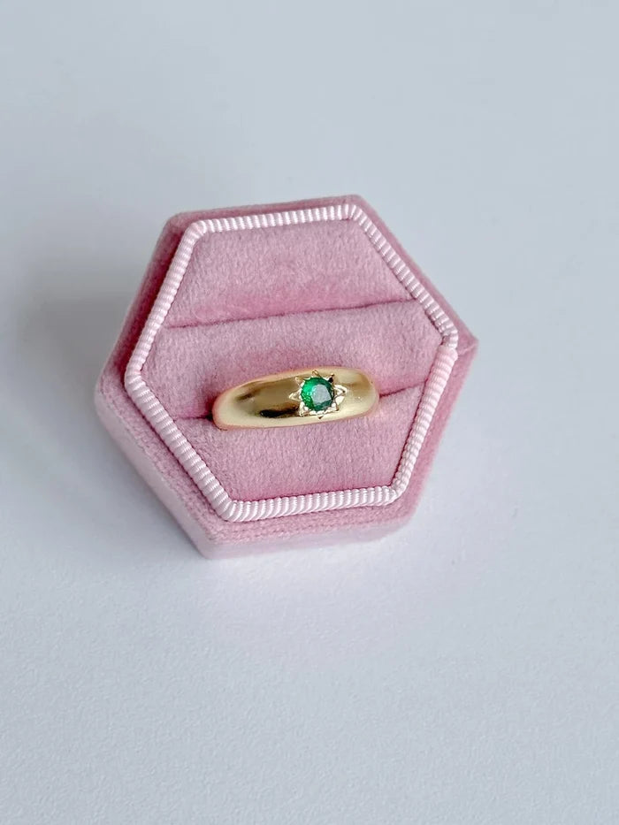 Flower Stone Glow Ring