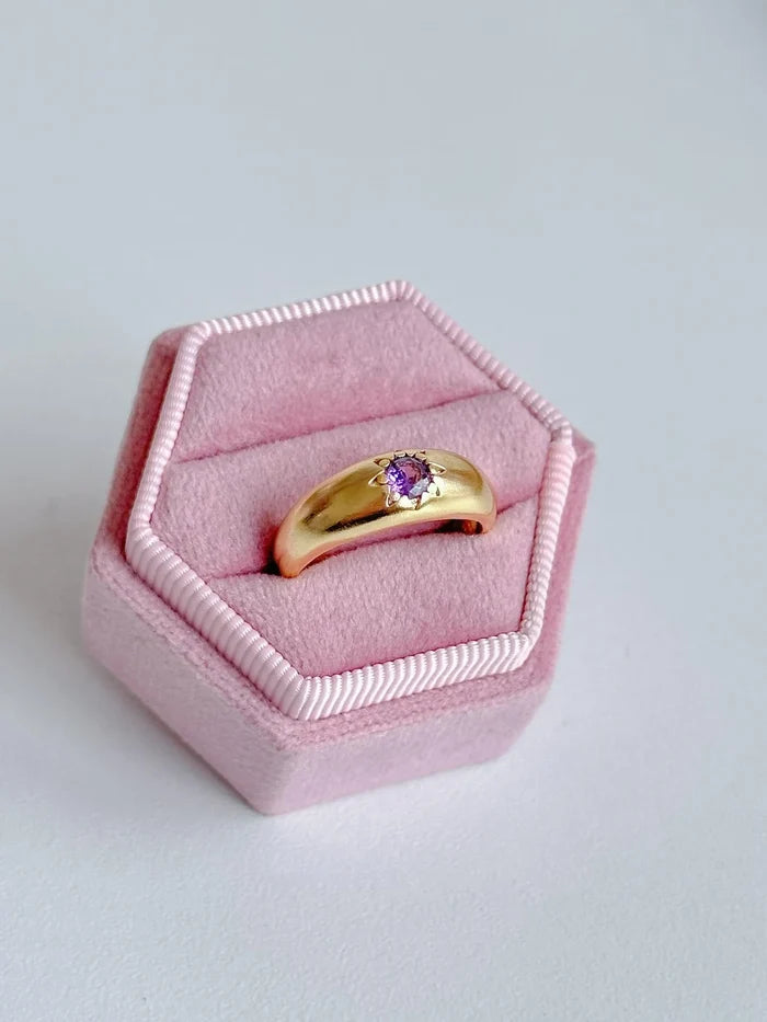 Flower Stone Glow Ring