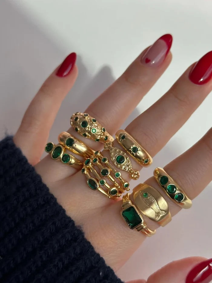 Flower Stone Glow Ring