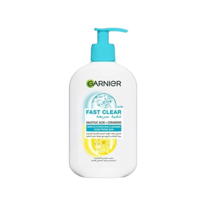 GARNIER  Fast Clear Gentle Cleanser Face Wash for Acne Prone Skin 250ml