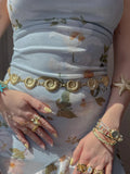 Gold Ammolite Belt