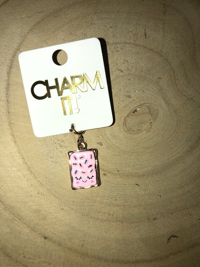 Gold Pop Tart Charm - Charm Its