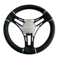 Gussi Italia Steering Wheel - Verona Three Spoke - 350mm - Black