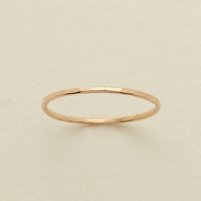 Hammered Stacking Ring