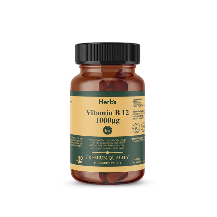 HERB'S Vitamin B12 1000mcg (from Methylcobalamin) 30tablets