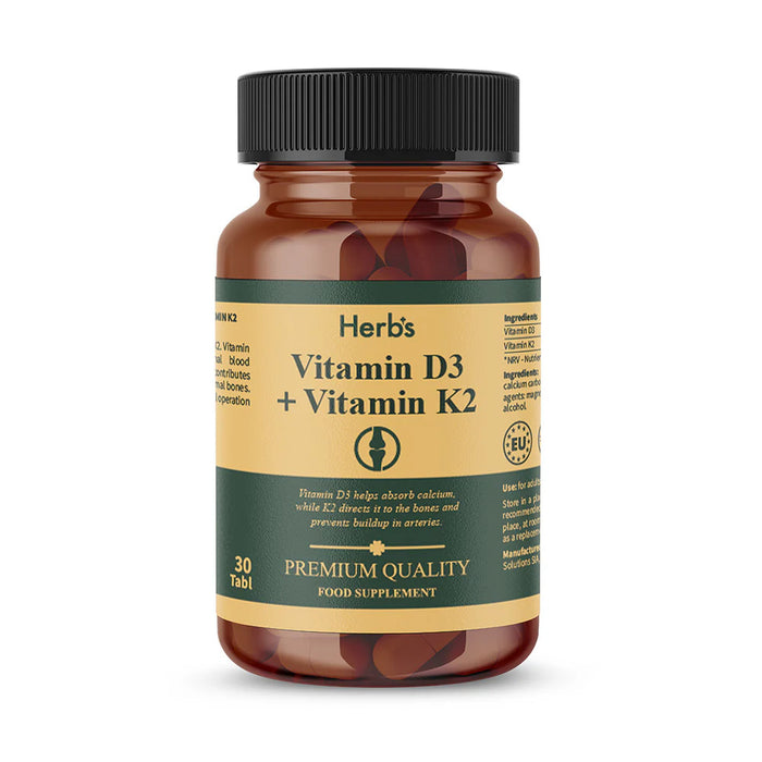 HERB'S Vitamin D3 + Vitamin K2 30tabs