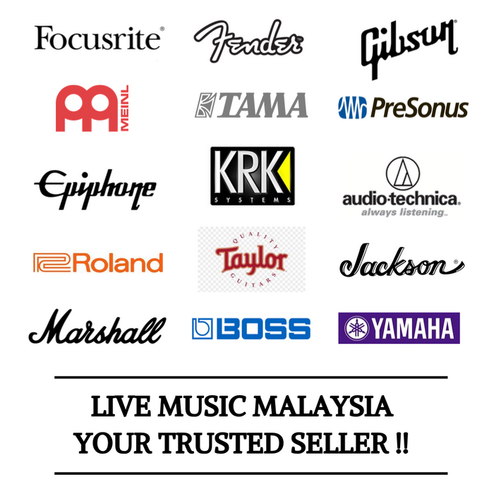Audio brand logos collage
