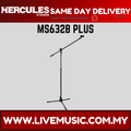 Hercules MS632B PLUS tripod microphone boom stand with extended boom and tripod base