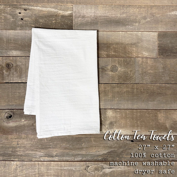 Home is Cow - Cotton Tea Towel