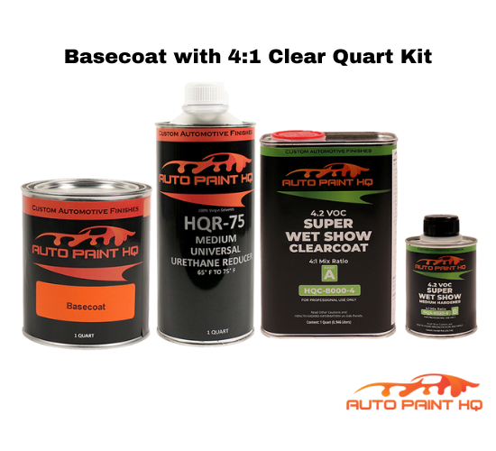 Honda G526M Green Tea Metallic Basecoat Clearcoat Quart Complete Paint Kit