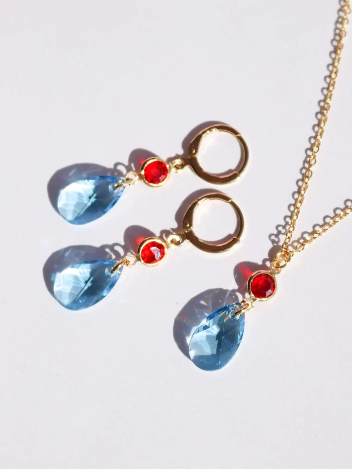 Howl's Moving Chateau Necklace and Earrings Set, Anime Set