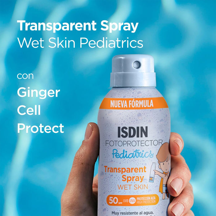 ISDIN Fotoprotector Transparent Spray WET SKIN Pediatrics SPF 50+