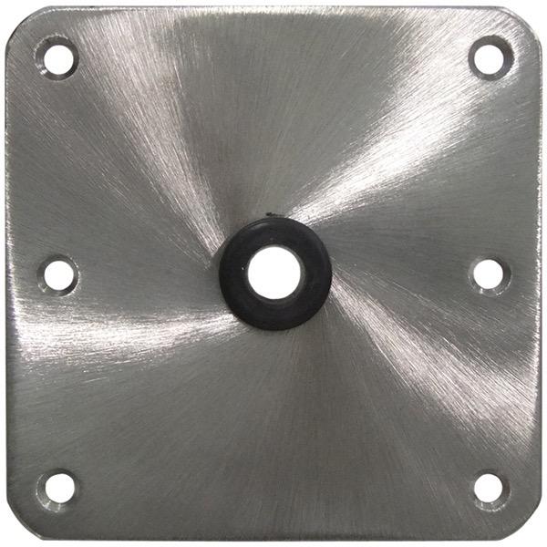 Kingpin 177mm x 177mm (7" x 7") Stainless Steel Satin Fish Square Base