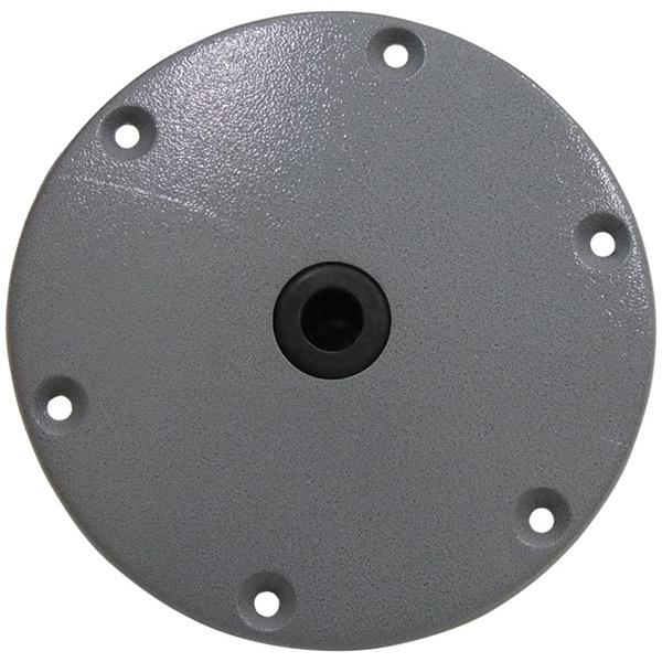 Kingpin 203mm (8") High-Strength Aluminium Grey Finish Round Base