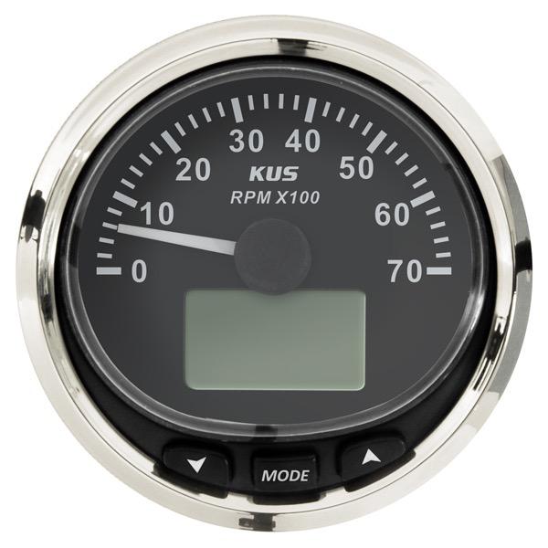 KUS 12V Multi-Function Tachometer Gauge NMEA 2000 - 85mm Dia.