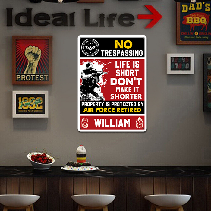 Life Is Short - Personality Customized Metal Sign - Gift For Man Warning Sign