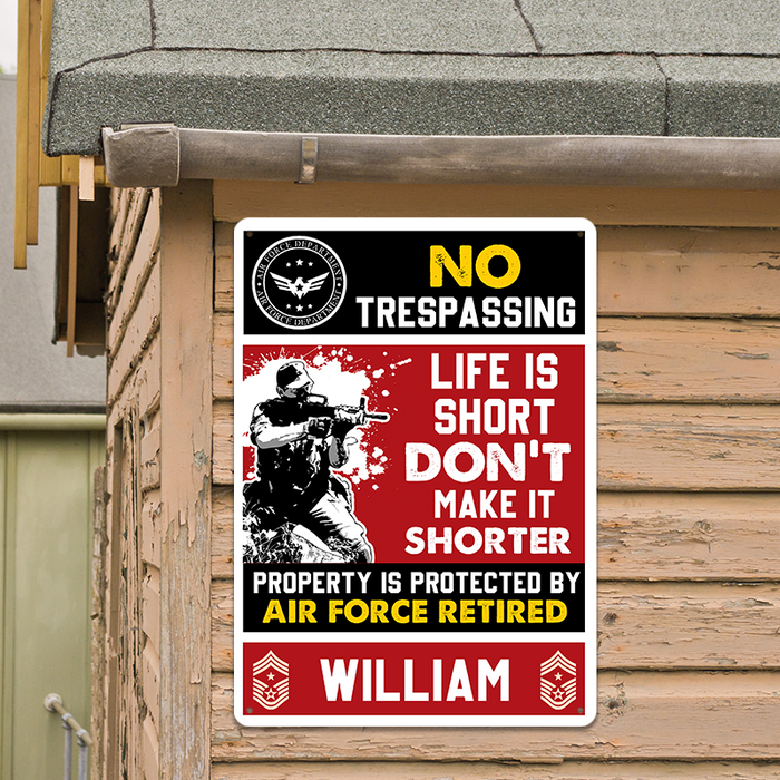 Life Is Short - Personality Customized Metal Sign - Gift For Man Warning Sign