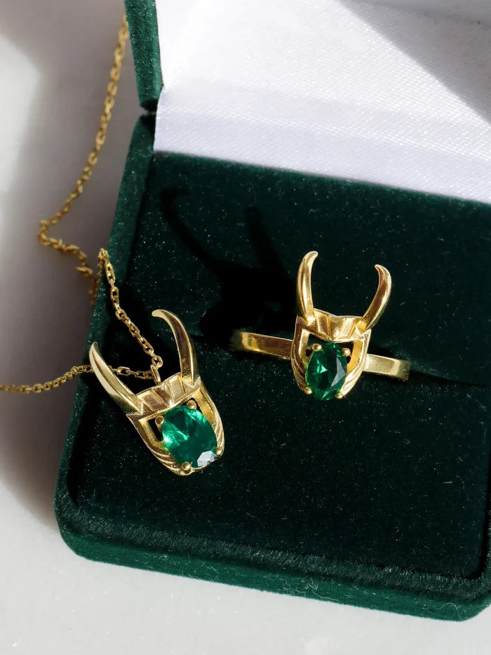 Loki Necklace 925 Sterling Silver, Superhero Necklace