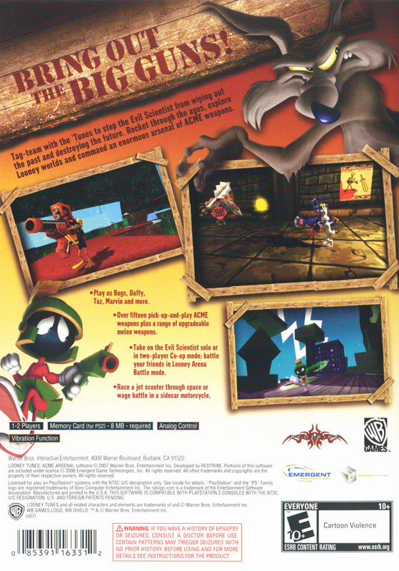 Looney Tunes: Acme Arsenal PS2 - Video Game - Used - CaveGamers - Image 2