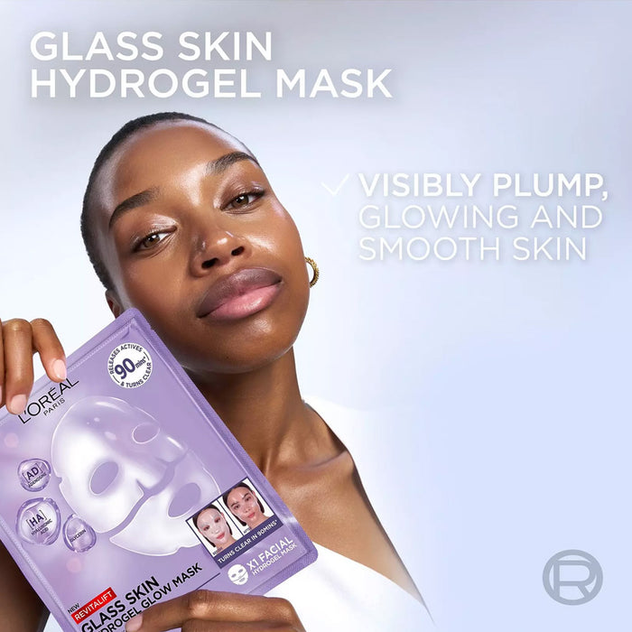 L'OREAL PARIS Revitalift Filler Glass Skin Hydrogel Glow Mask Single Pack