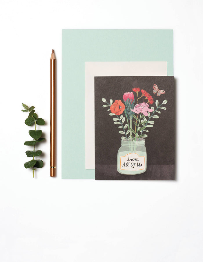 Love - Flowers from Us greeting card