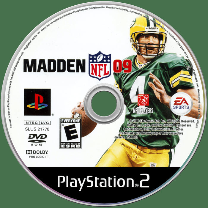 Madden NFL 09 PS2 - Video Game - Used - CaveGamers - Image 3