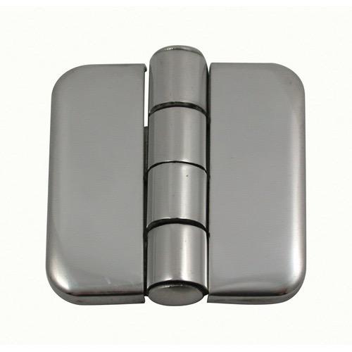Marine Town Covered Hinges S/S - Length Flat: 36mm - Width: 40mm - Depth: 9mm