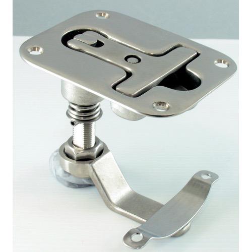 Marine Town T Floor Hatch Catch - Cast Stainless Steel - 97 x 75mm
