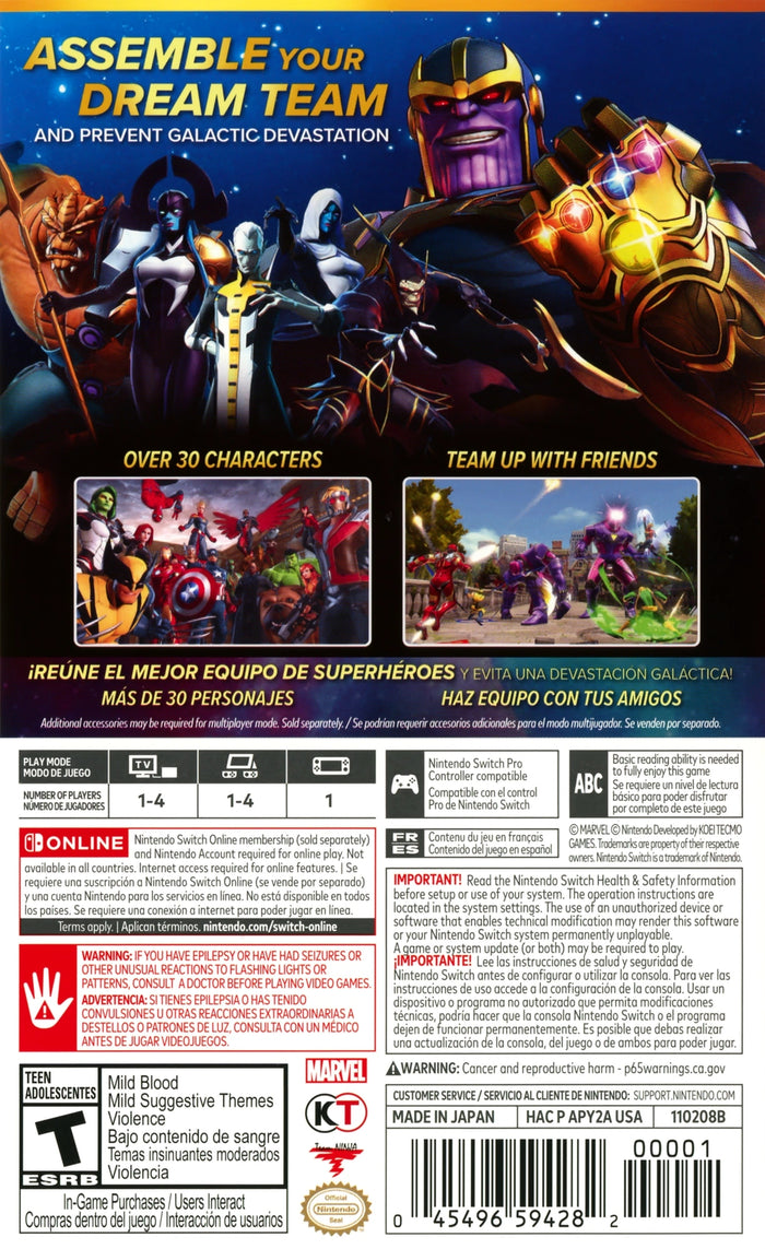 Marvel Ultimate Alliance 3: The Black Order Switch - Video Game - Used - CaveGamers - Image 2