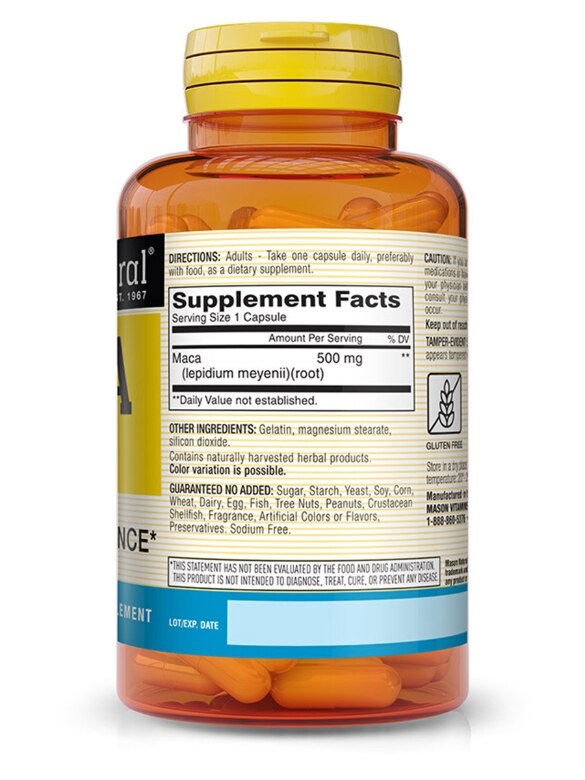 MASON Natural Maca 500 mg 60caps