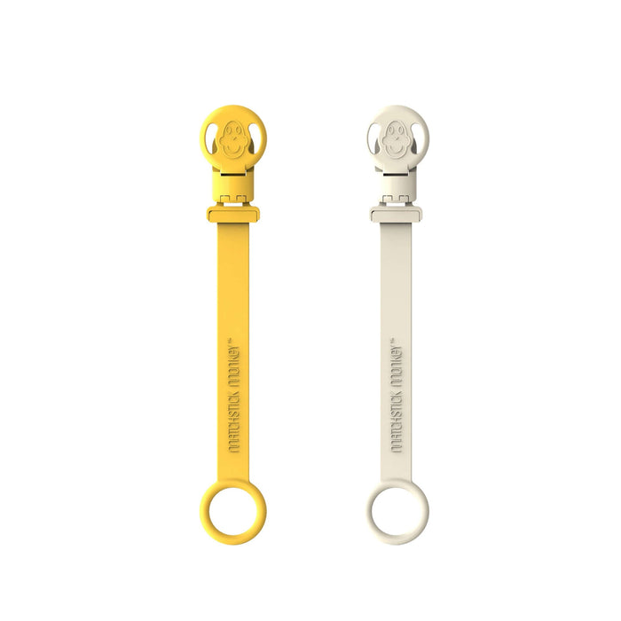 MATCHSTICK MONKEY Double Soother Clip x 2 Pack