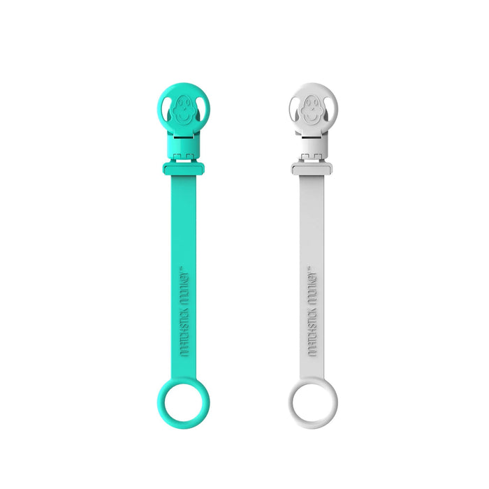 MATCHSTICK MONKEY Double Soother Clip x 2 Pack