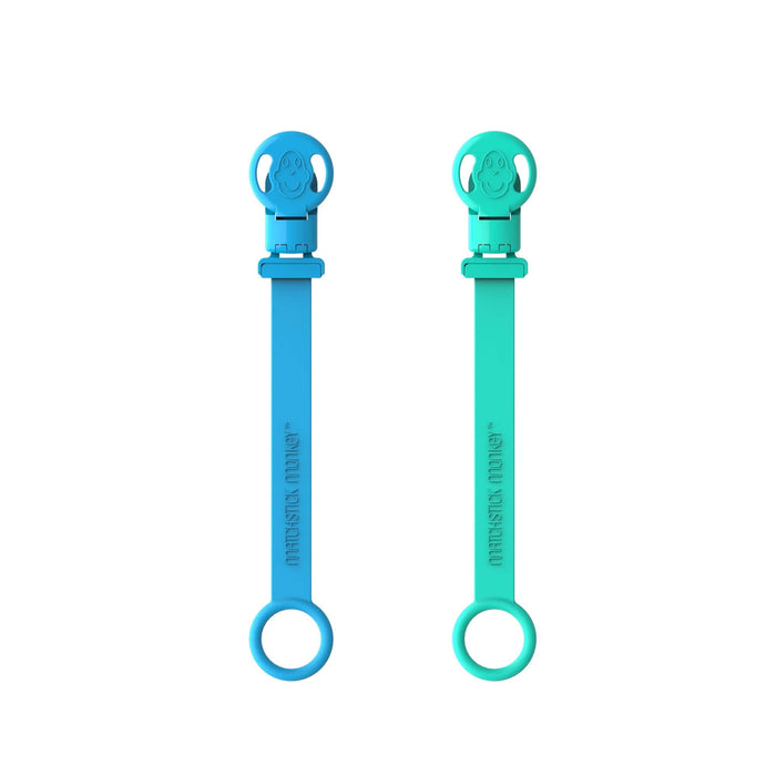 MATCHSTICK MONKEY Double Soother Clip x 2 Pack