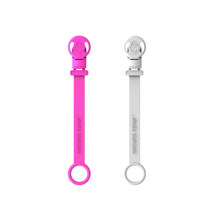 MATCHSTICK MONKEY Double Soother Clip x 2 Pack