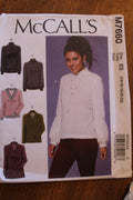 McCalls M7660, Misses Tops, Uncut Sewing Pattern