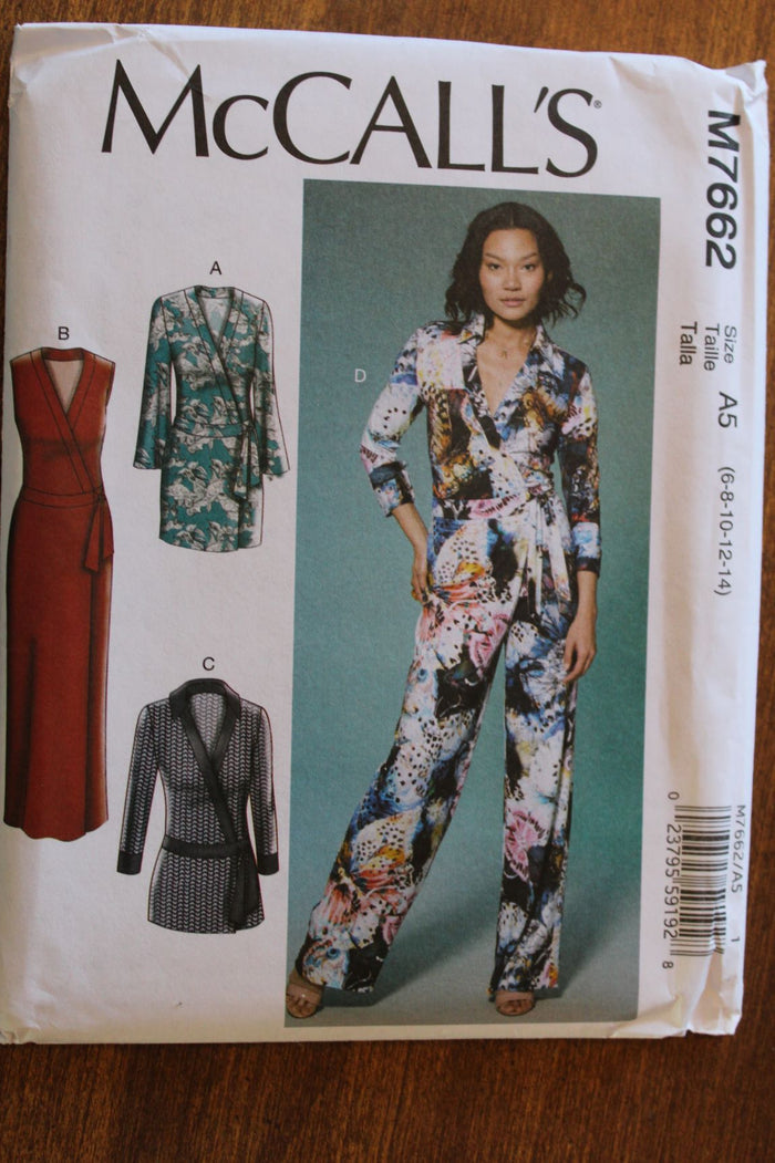 McCalls M7662, Misses Dress, Romper, Jumpsuit, Uncut Sewing Pattern