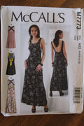 McCalls M7773, Misses Dresses, Sleeveless, Pullover, Uncut Sewing Pattern