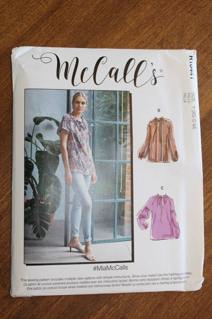 McCalls R10441, Misses Blouses, Uncut Sewing Pattern