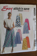 McCalls Stitch n Save M5023, Misses Skirts, Uncut Sewing Pattern