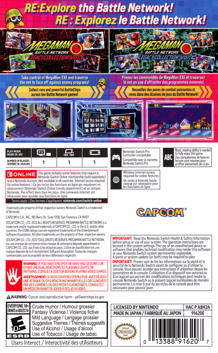 Mega Man Battle Network Legacy Collection Switch - Video Game - Used - CaveGamers - Image 2