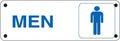 "Men" and (Symbol)- Aluminum Restroom Sign - UnitedSign
