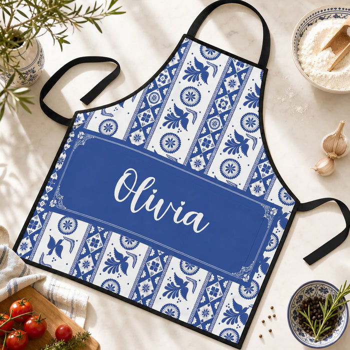Mexican Cinco De Mayo Floral Fiesta Dia De Los Muertos - Personalized Apron, Mexican Culture Gift