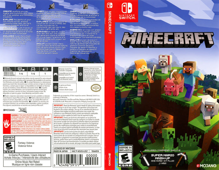 Minecraft Switch - Video Game - Used - CaveGamers - Image 4