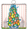 Mini Art Egg Topiary Print Charm