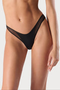 Maison Close Minuit Black Thong Bikini Bottom