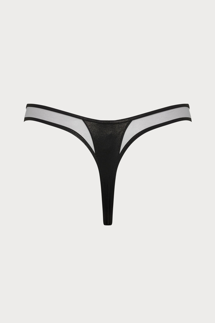 Maison Close Minuit Black Thong Bikini Bottom