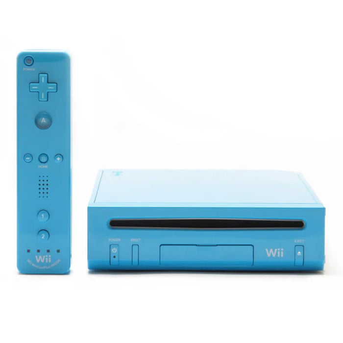Nintendo Wii Console - Blue RVL-101 [Not Backwards Compatible] - Video Game System - Used - CaveGamers