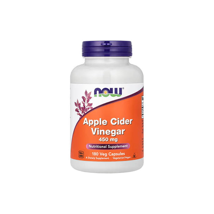 NOW Apple Cider Vinegar 450 mg 180 Veg Caps